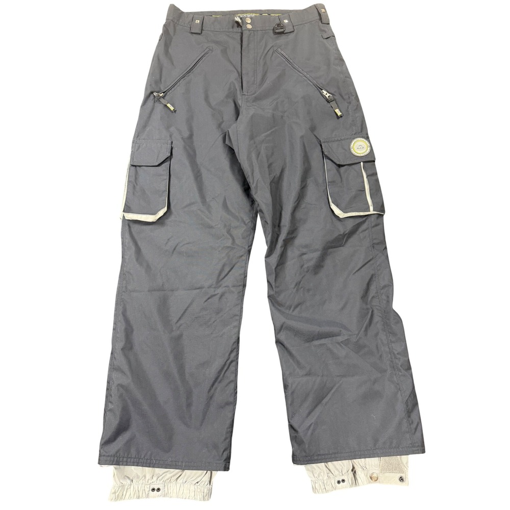686 Enterprises Snowboard Pants Mens Medium Black Cargo Snow Ski Unisex RN99204